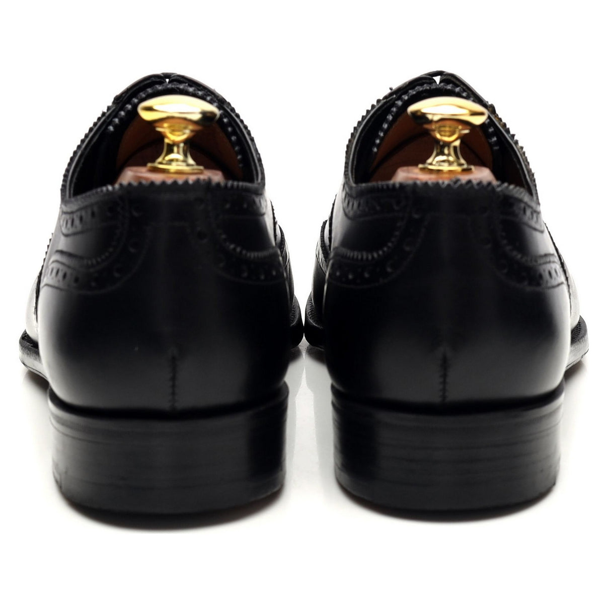 Black Leather Oxford Brogue UK 8.5 EE