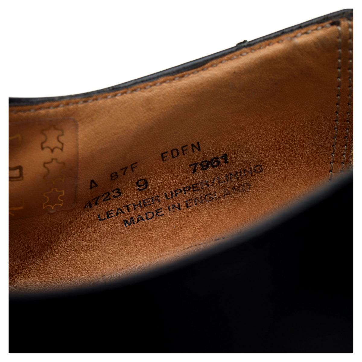 &#39;Eden&#39; Black Leather Monk Strap UK 9 F