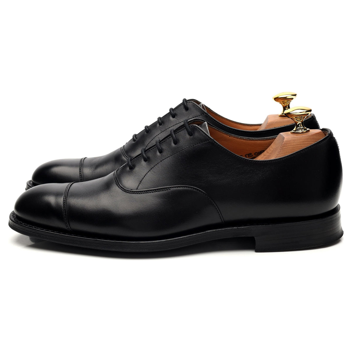 &#39;Consul&#39; Black Leather Oxford UK 6 F