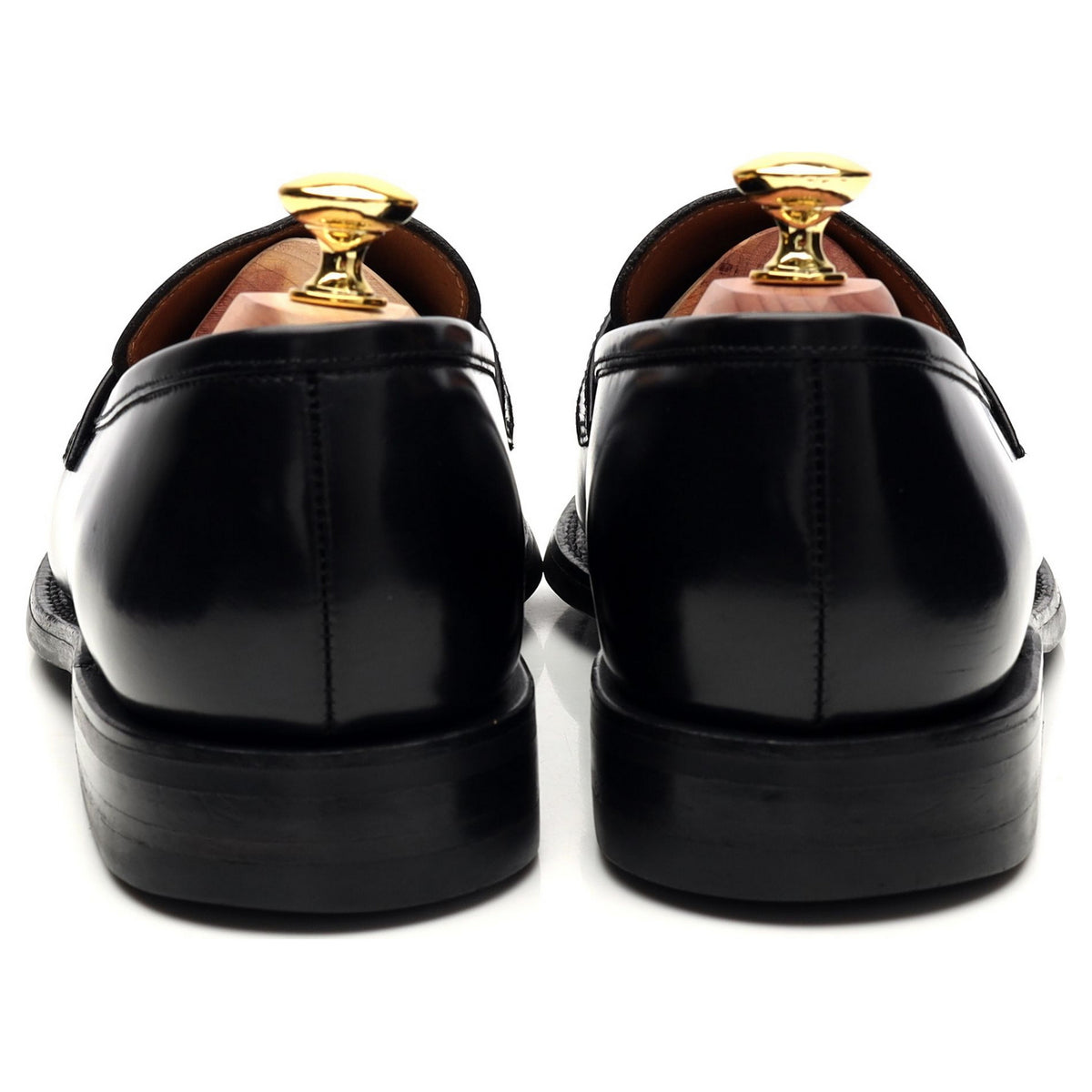 &#39;211B&#39; Black Leather Loafers UK 7.5 F