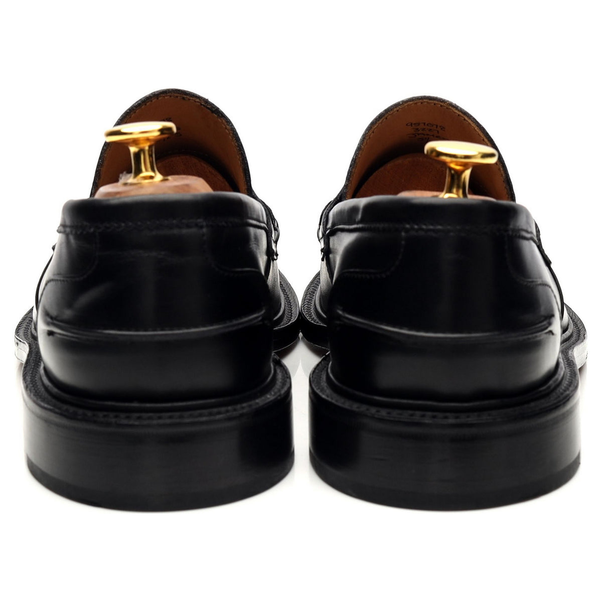 &#39;James&#39; Black Leather Loafer UK 5.5