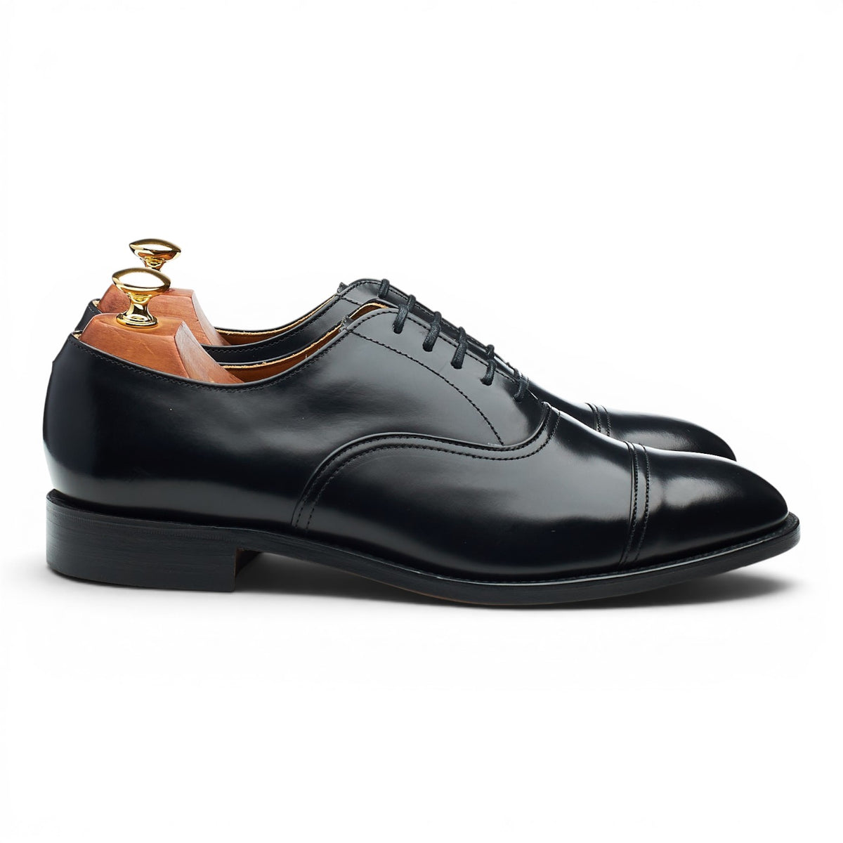 '747' Black Leather Oxford UK 9 F