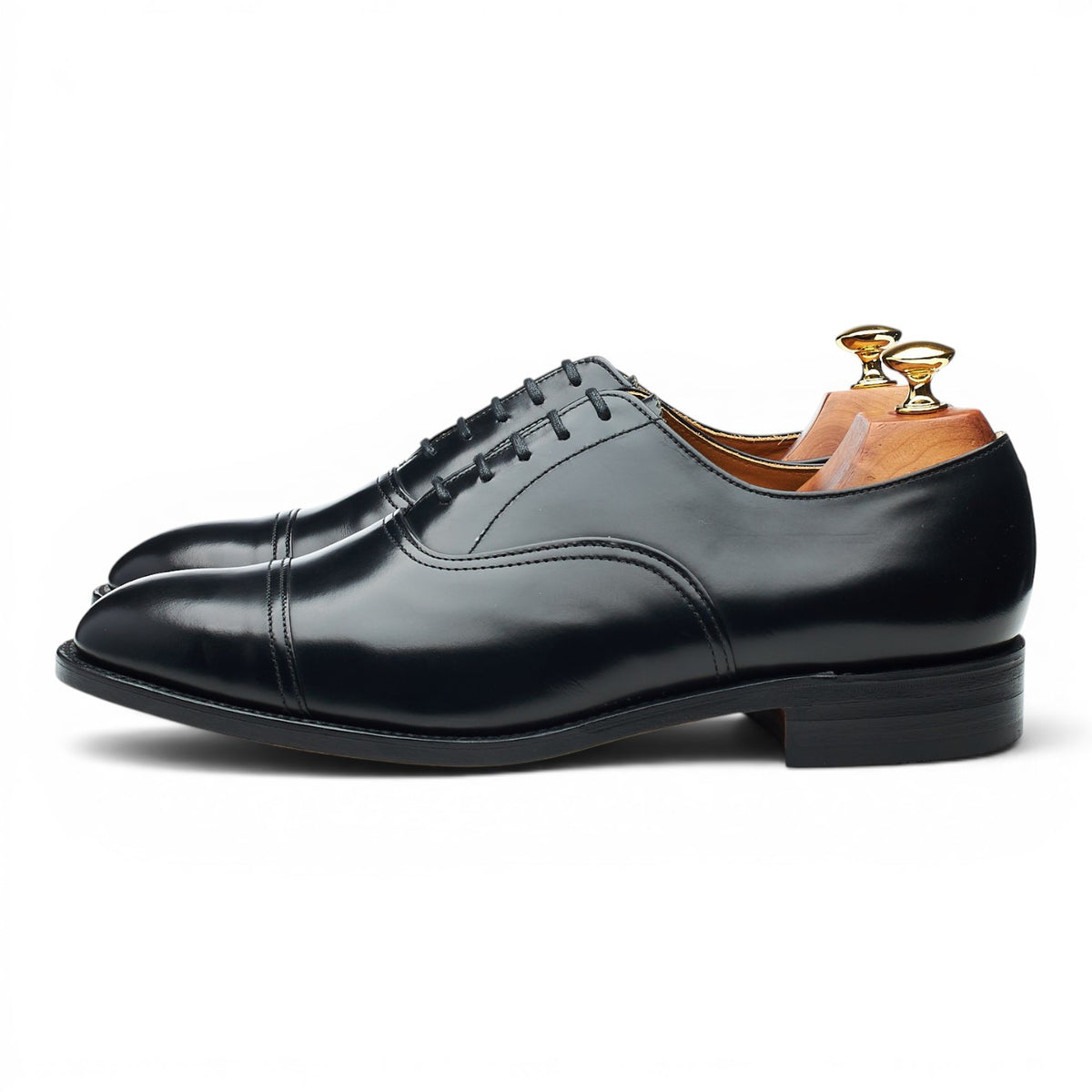 '747' Black Leather Oxford UK 9 F