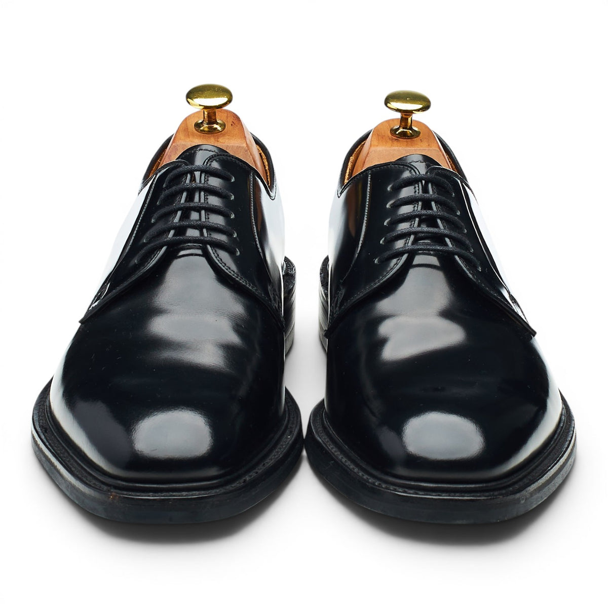 'Mirren' Black Leather Derby UK 9