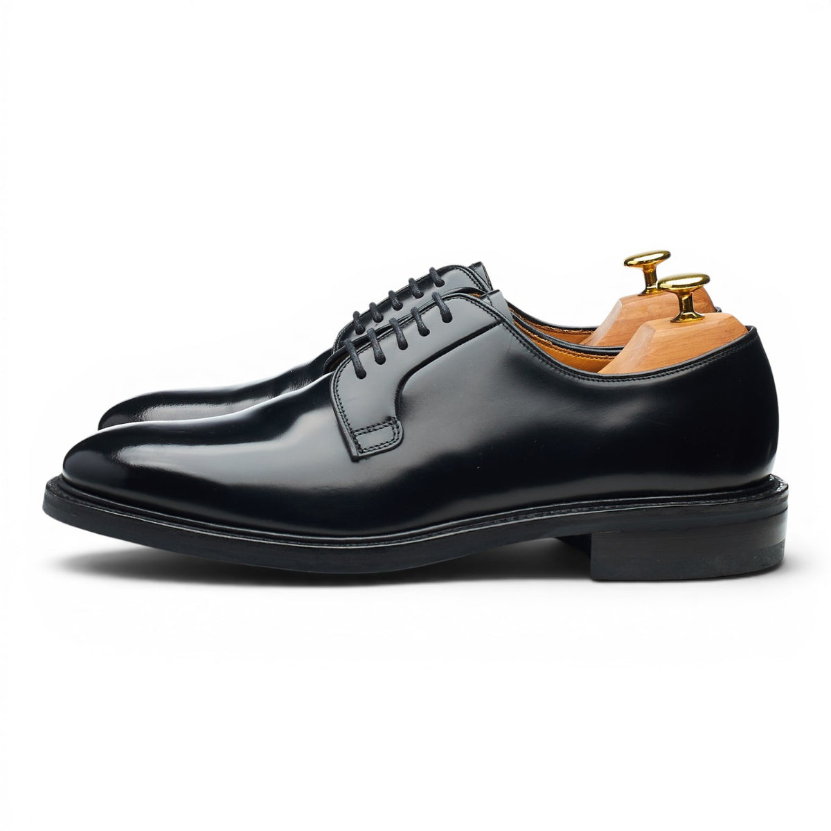 'Mirren' Black Leather Derby UK 9