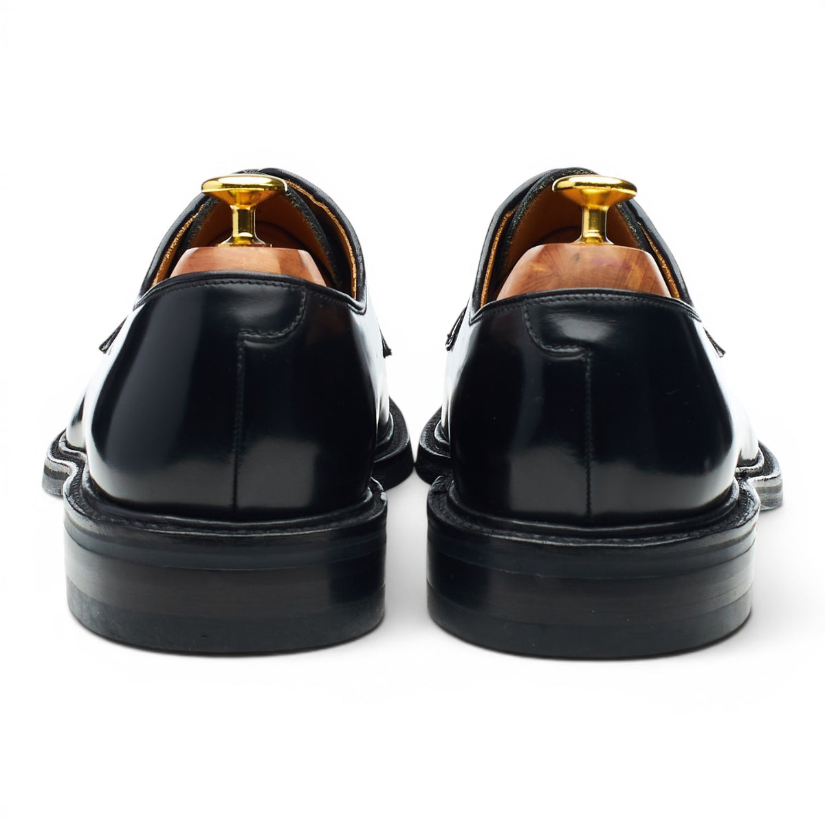 'Mirren' Black Leather Derby UK 9