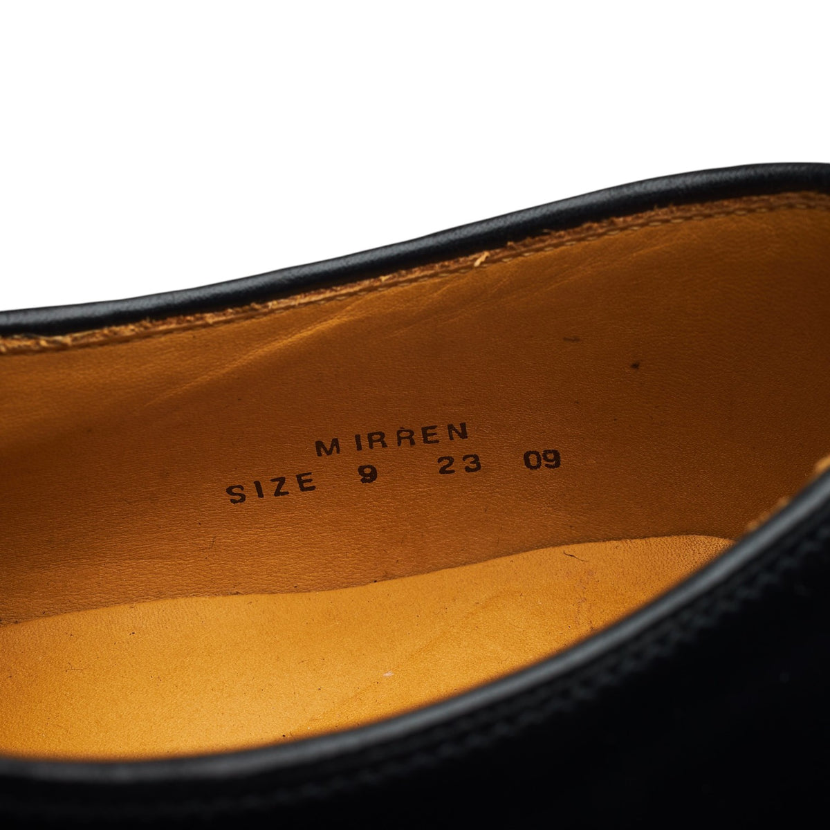 'Mirren' Black Leather Derby UK 9
