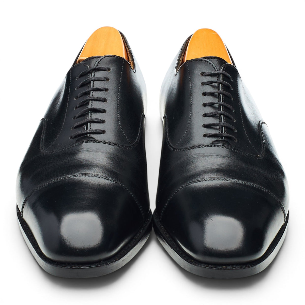 '415' Black Leather Oxford 6 D UK 6.5