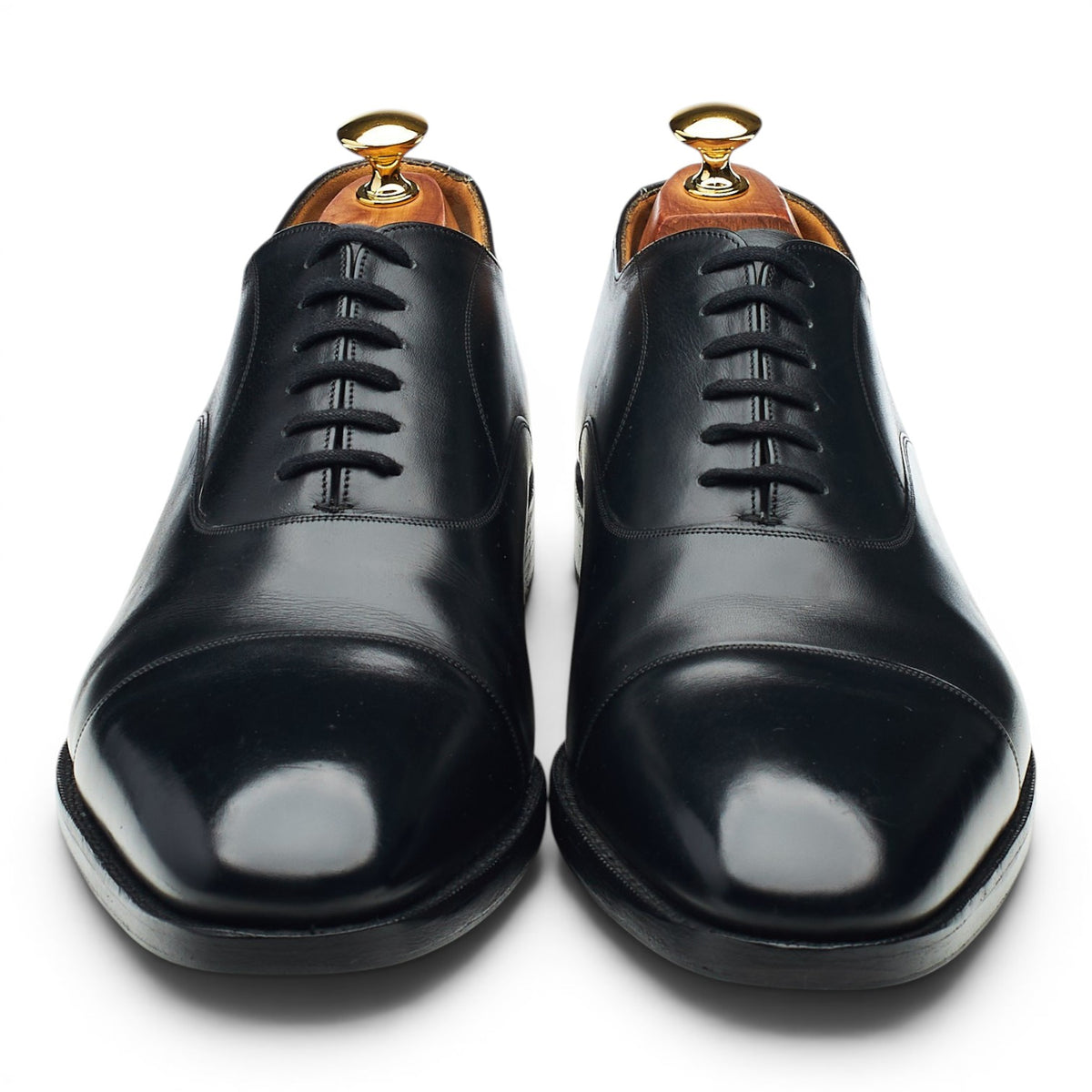 Royal Collection 'Henry' Black Leather Oxford UK 10.5 F