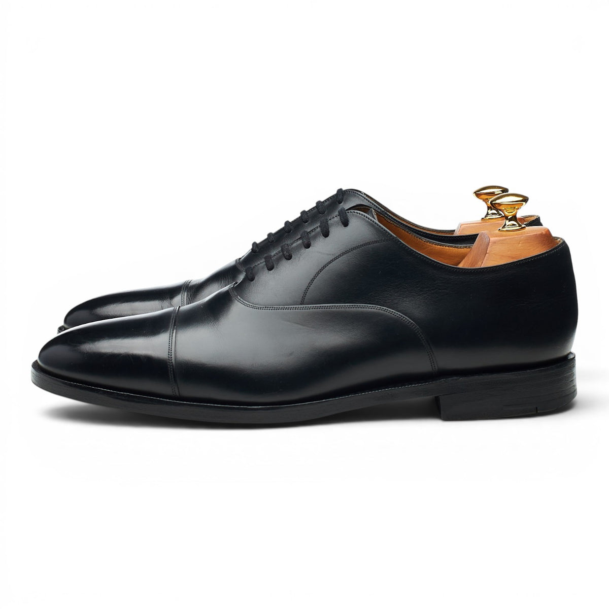 Royal Collection 'Henry' Black Leather Oxford UK 10.5 F
