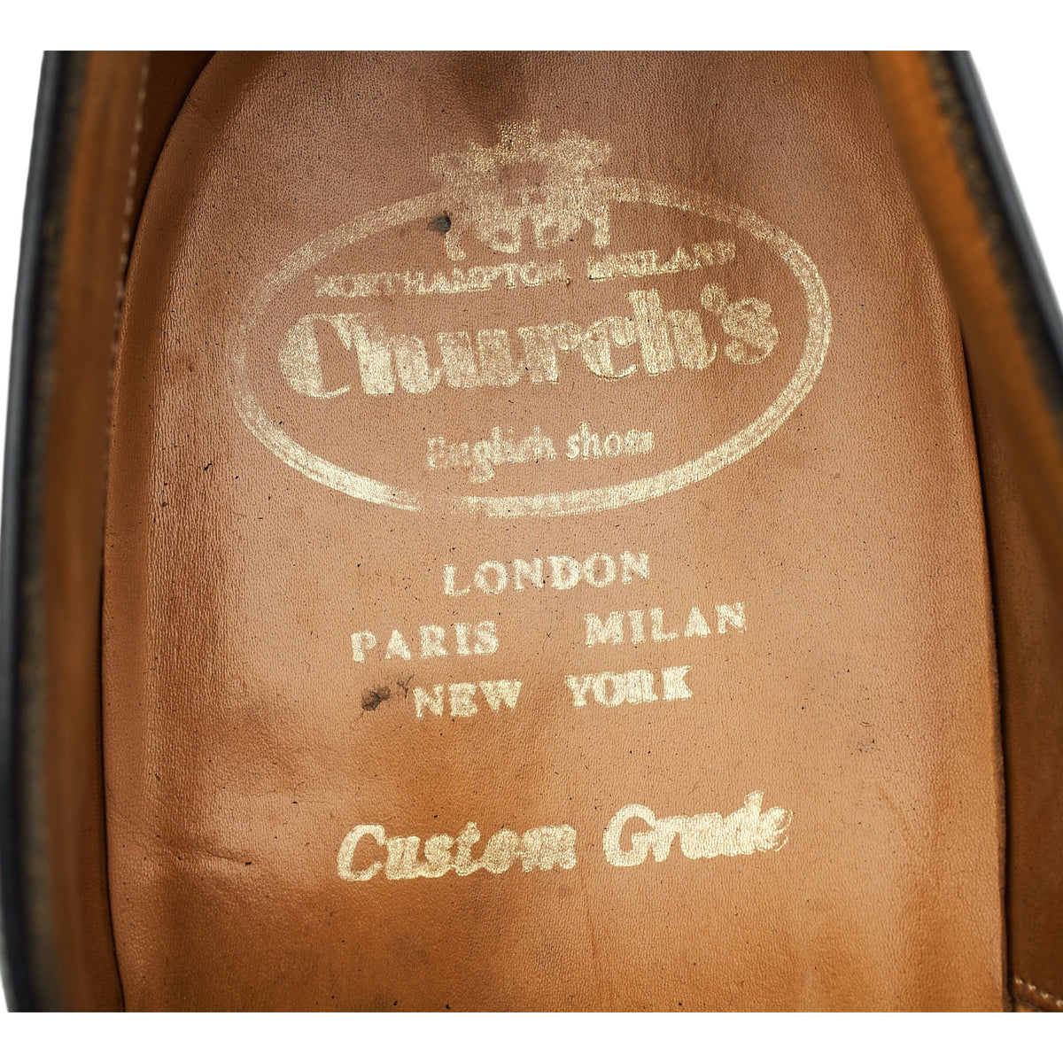 Royal Collection 'Henry' Black Leather Oxford UK 10.5 F