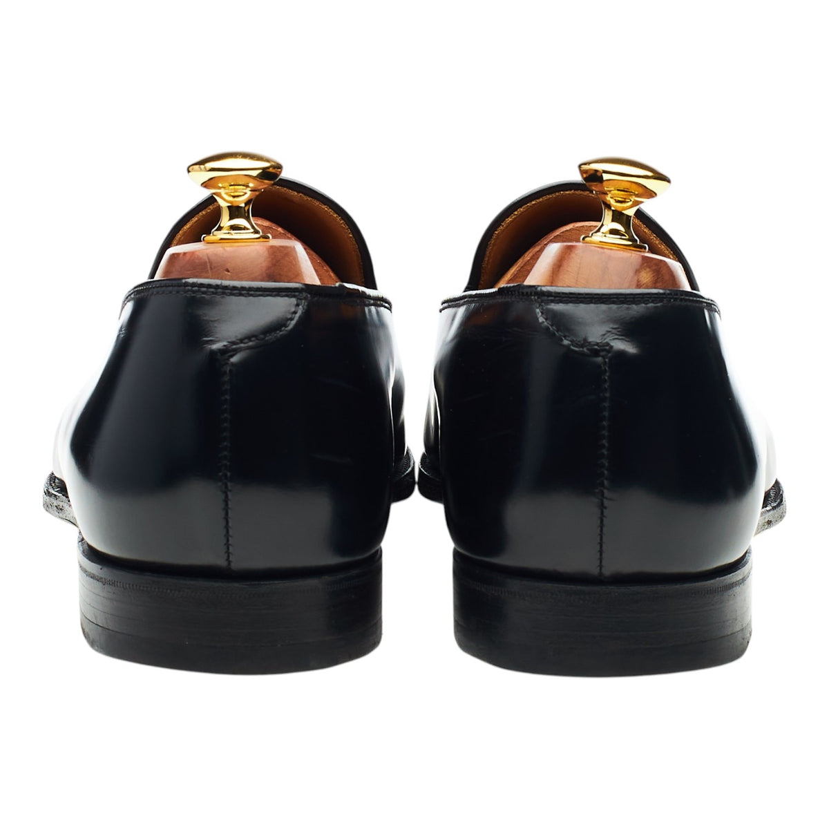 'Kensington' Black Leather Loafers UK 10 E