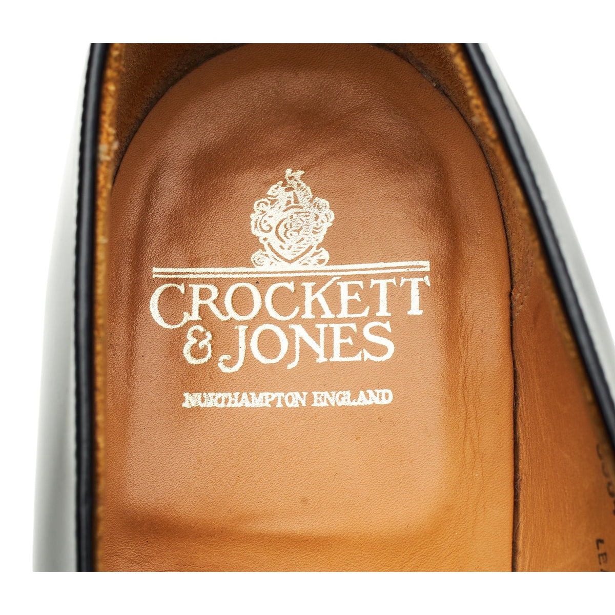 'Kensington' Black Leather Loafers UK 10 E