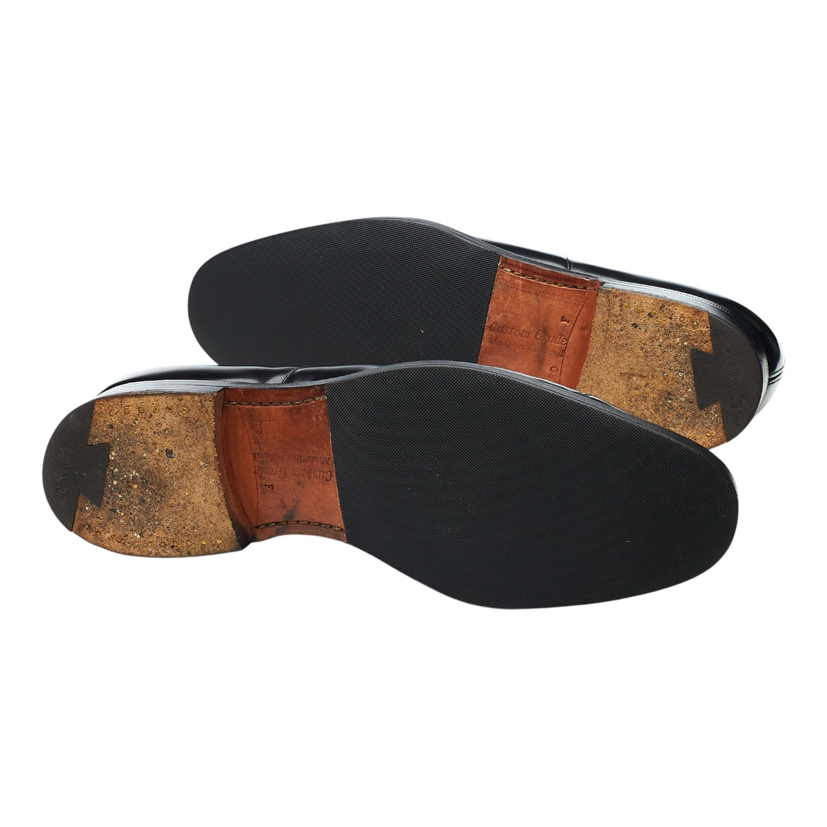 'Consul' Black Leather Oxford UK 8 F