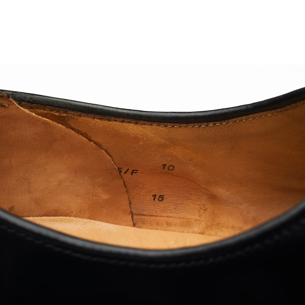 '771' Black Leather Derby UK 10 F