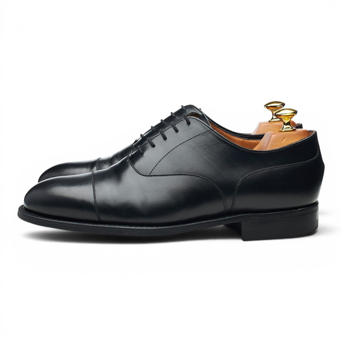 'Harrington' Black Leather Oxford UK 8.5 F