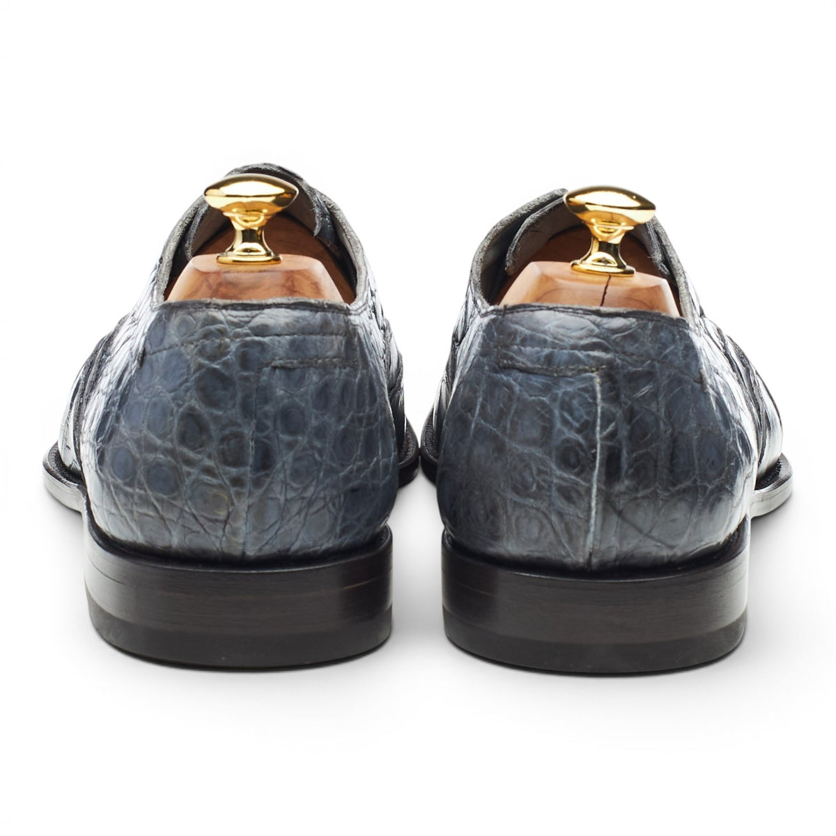 Raparo Blue Alligator Leather Oxford UK 12 EU 46