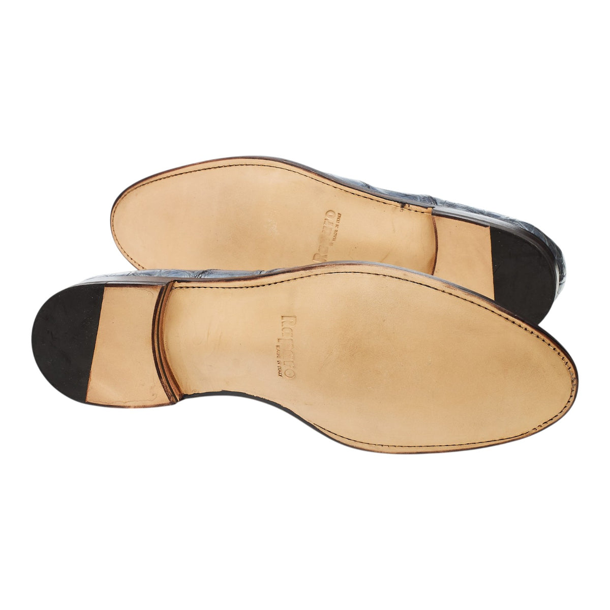 Raparo Blue Alligator Leather Oxford UK 12 EU 46