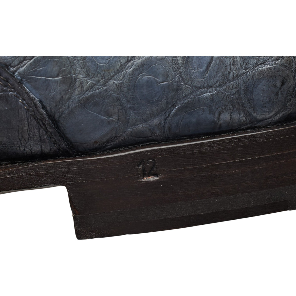 Raparo Blue Alligator Leather Oxford UK 12 EU 46