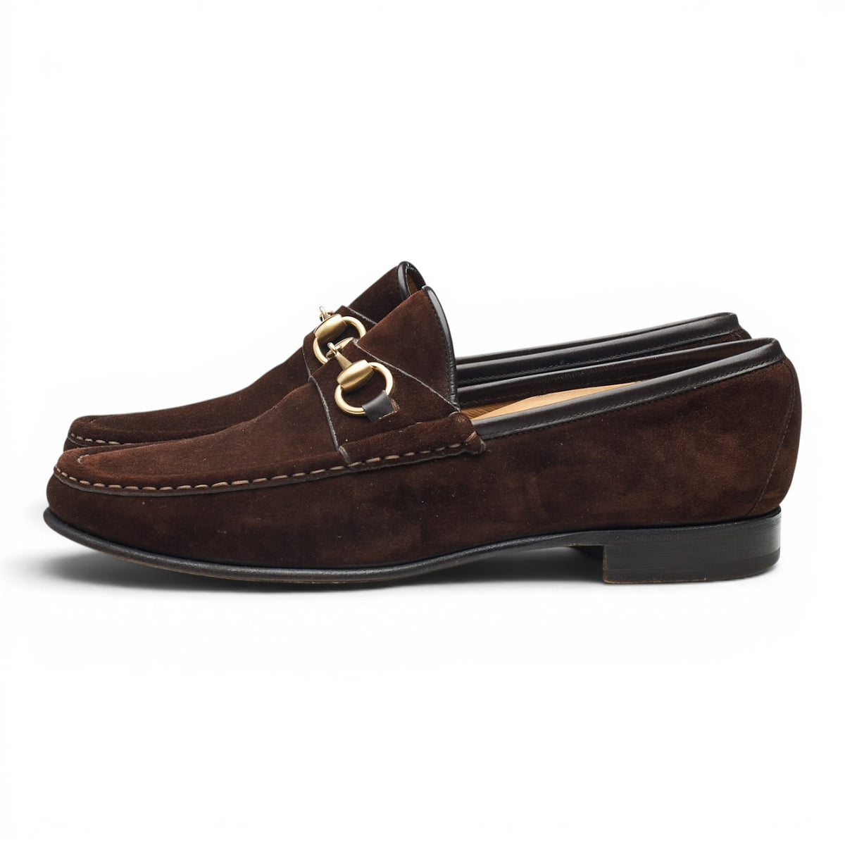 Dark Brown Suede Horsebit Loafers UK 8.5 EU 42.5 E