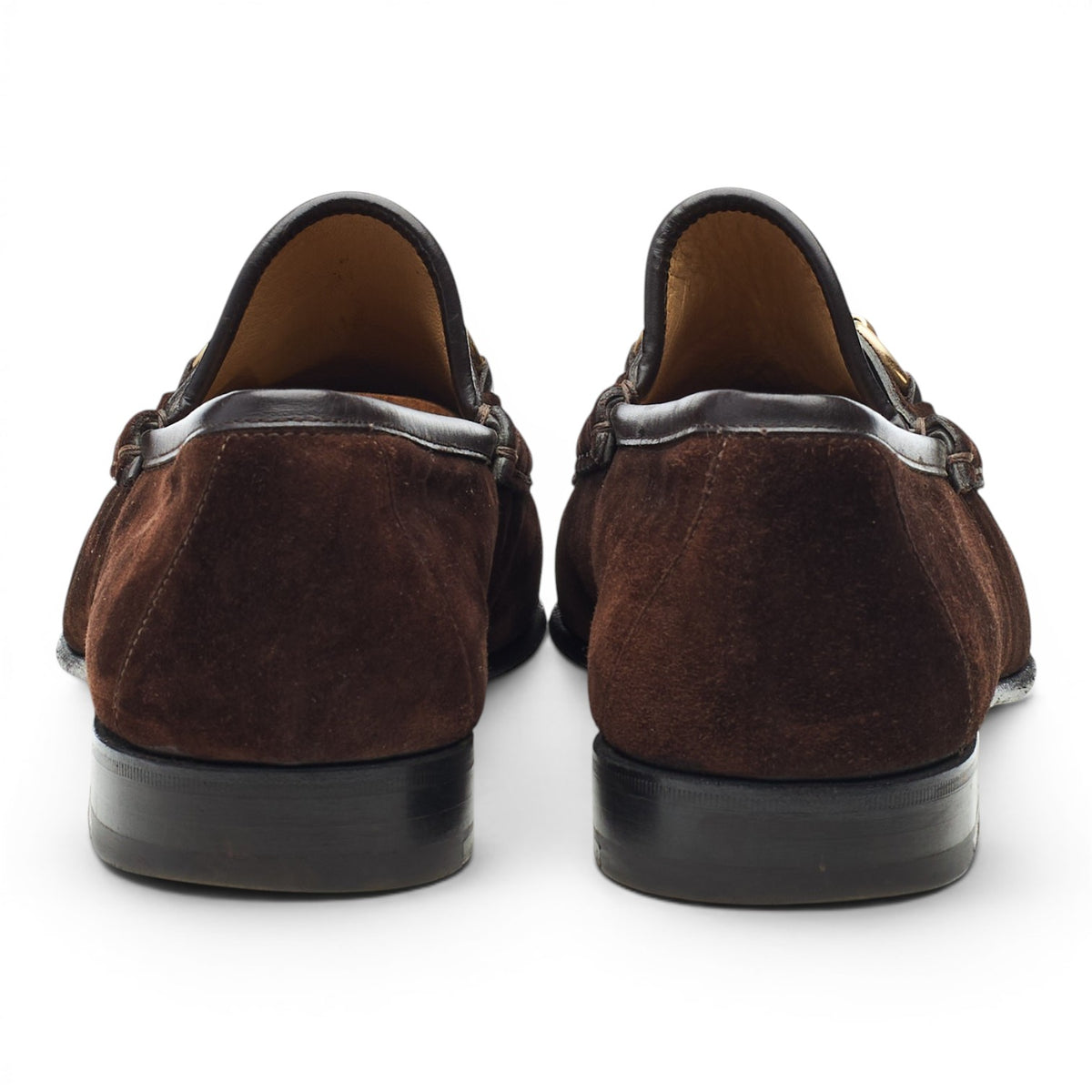 Dark Brown Suede Horsebit Loafers UK 8.5 EU 42.5 E
