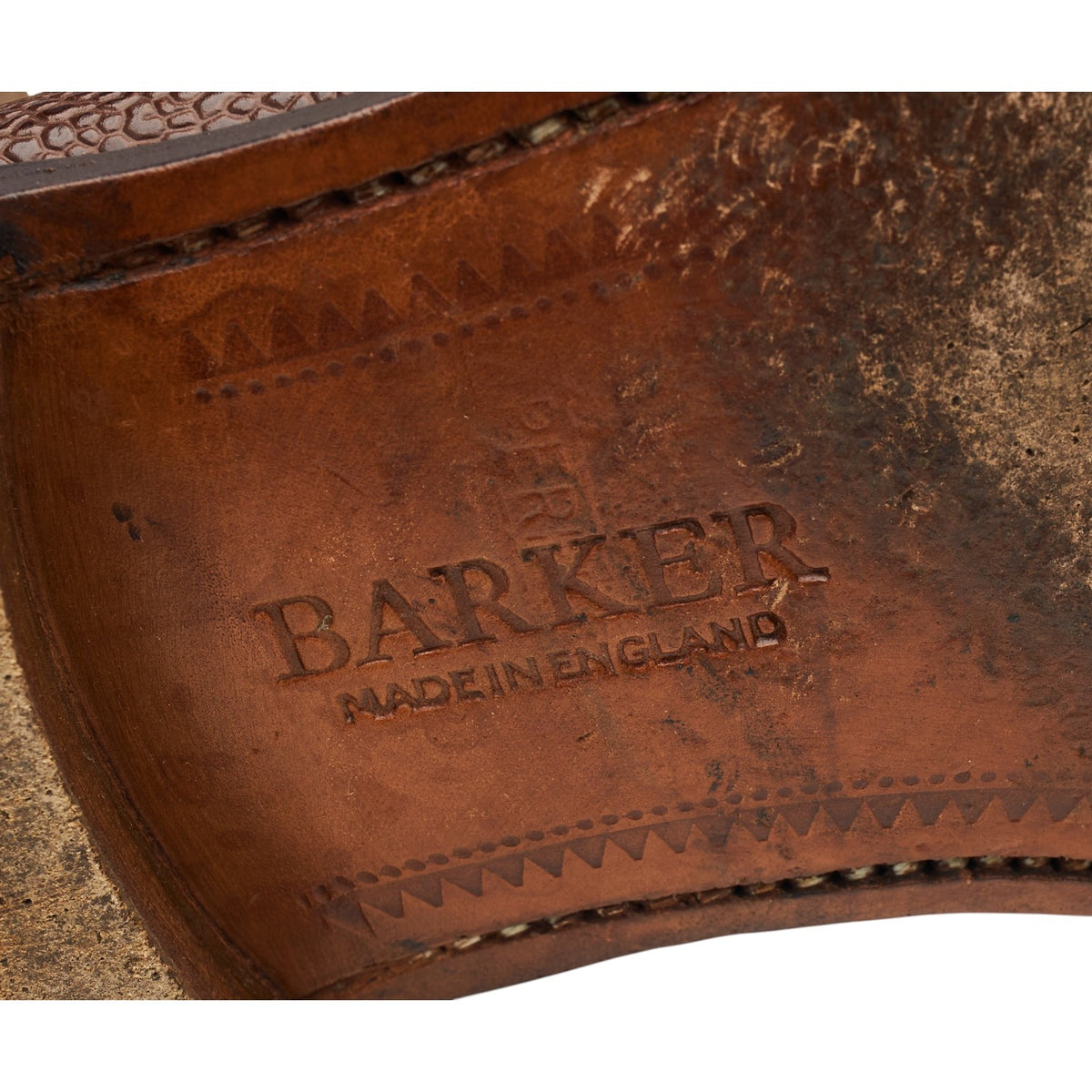 'Arran' Brown Grain Unlined Leather Loafers UK 9.5 F