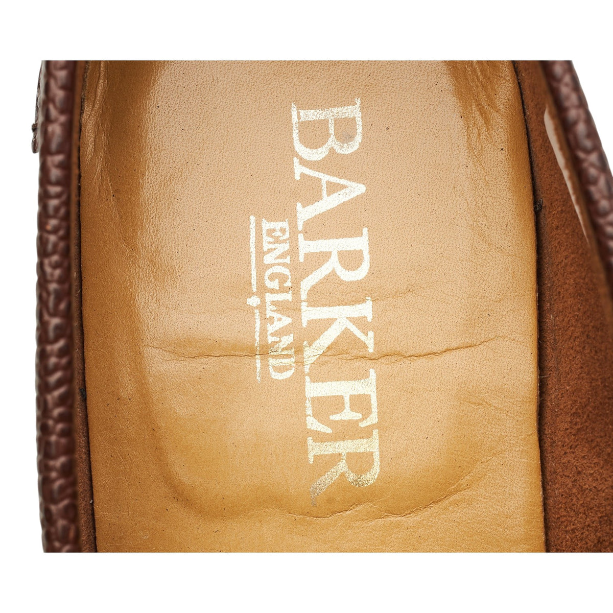 'Arran' Brown Grain Unlined Leather Loafers UK 9.5 F