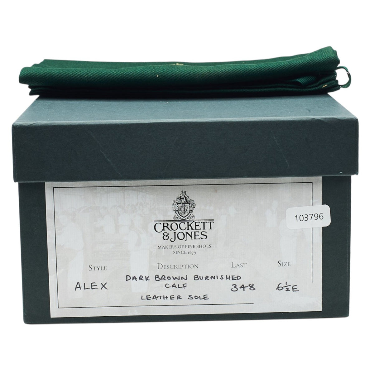 'Alex' Dark Brown Leather Wholecut Oxford UK 6.5 E