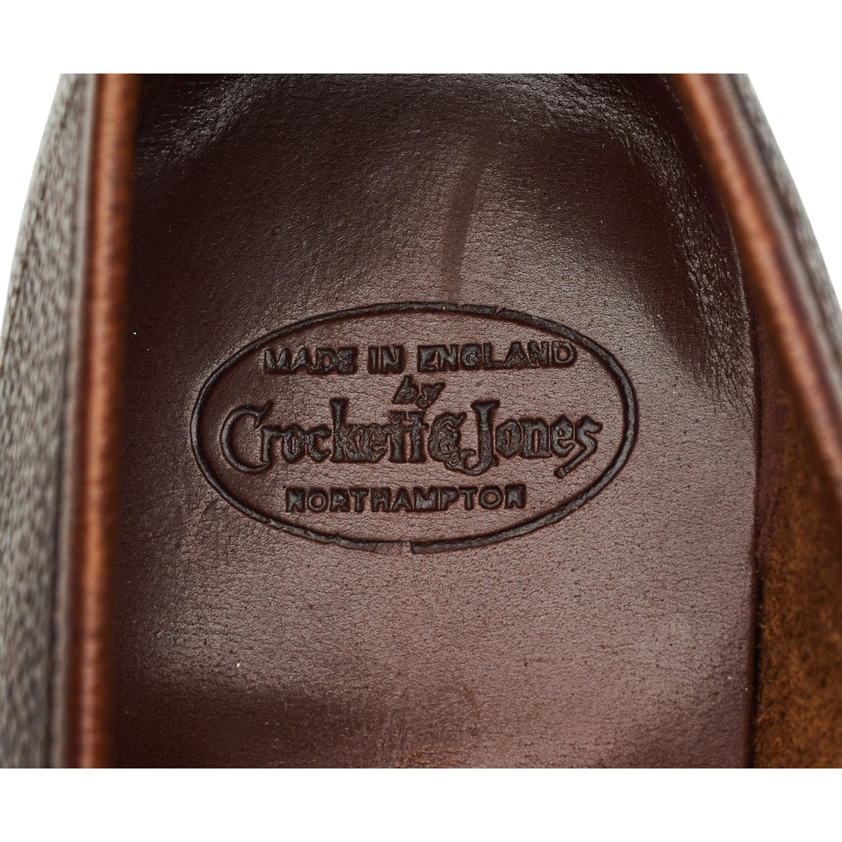 'Cadogan' Dark Brown Grain Leather Loafers UK 6.5 E
