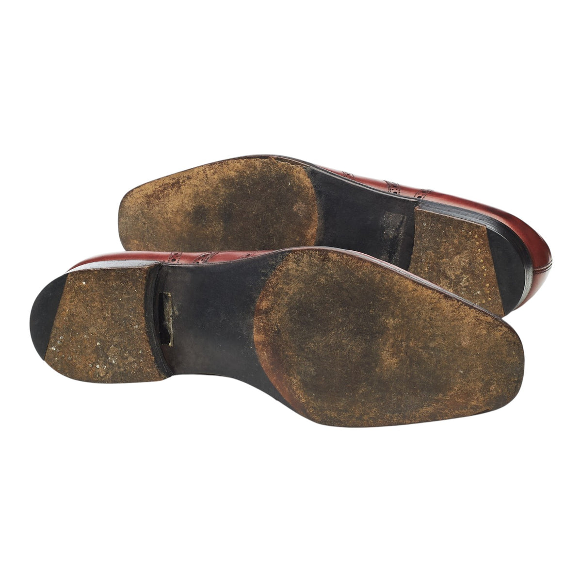 'Aberdeen' Burgundy Leather Derby Brogues UK 7.5 E