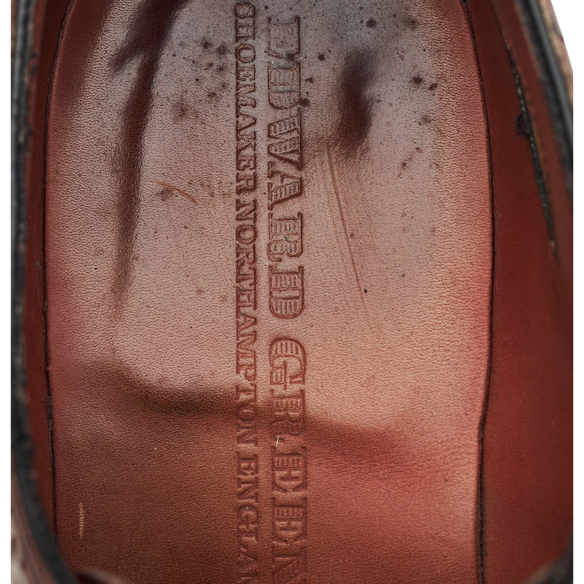 'Aberdeen' Burgundy Leather Derby Brogues UK 7.5 E