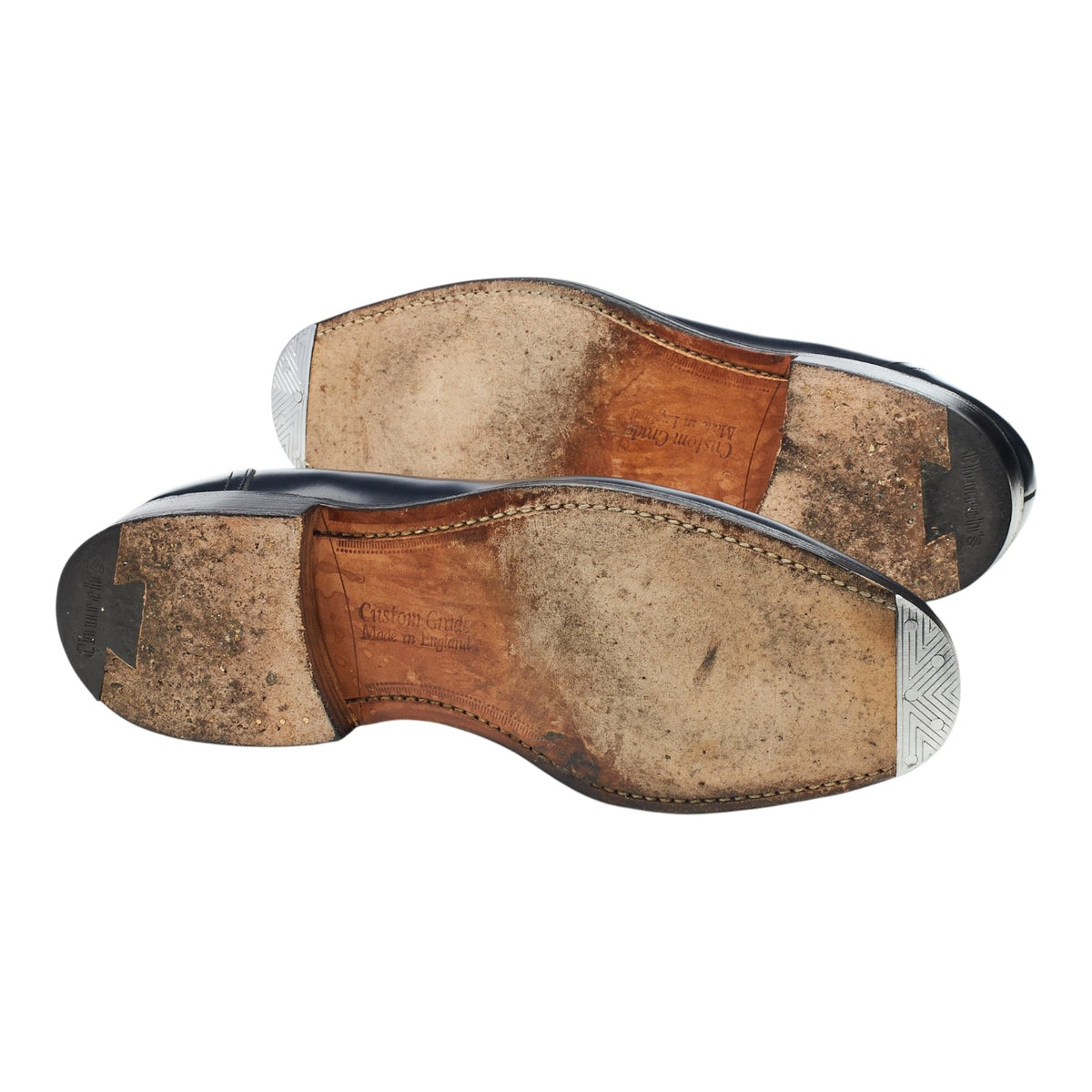 'Kingsley 2' Navy Blue Leather Tassel Loafers UK 6 G