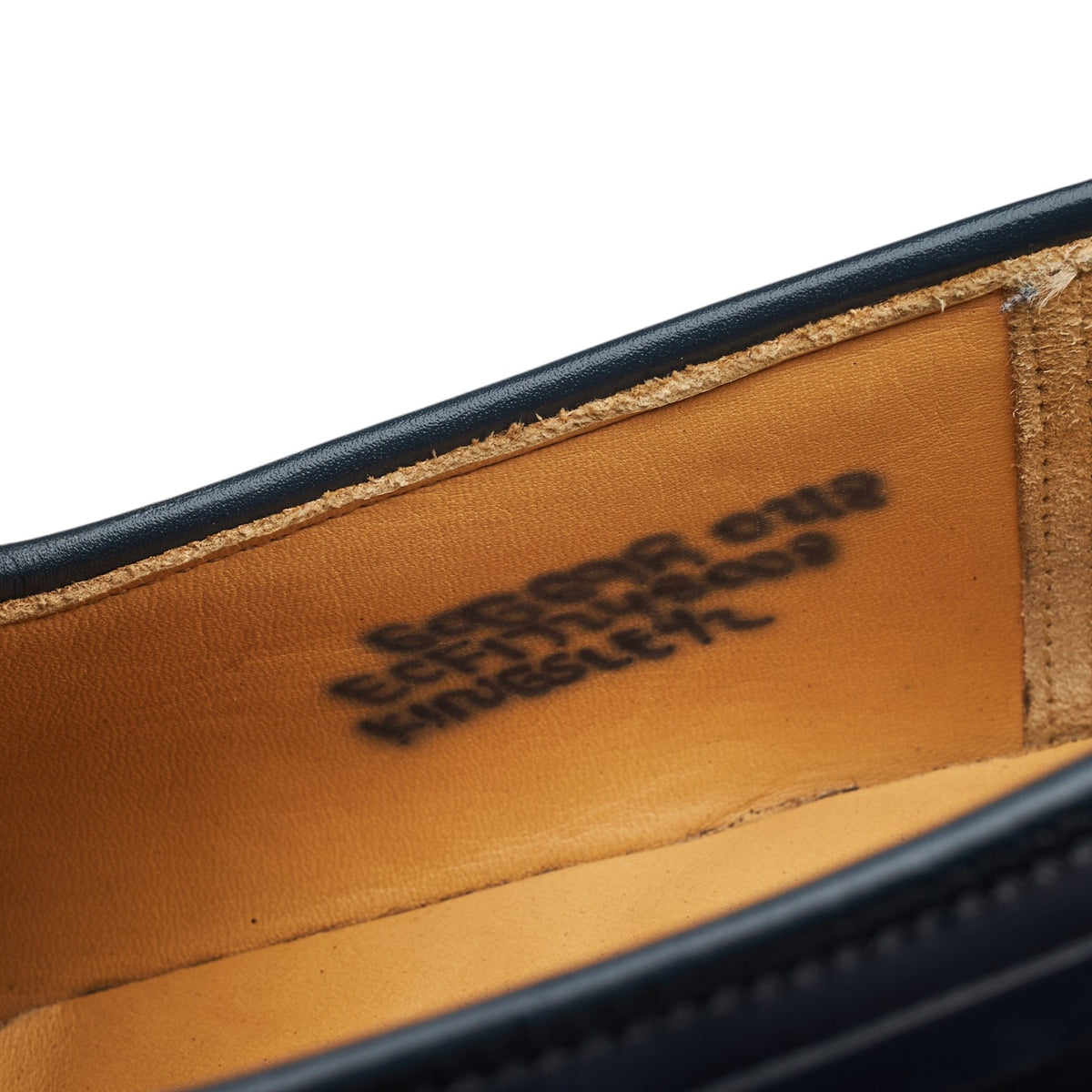 'Kingsley 2' Navy Blue Leather Tassel Loafers UK 6 G