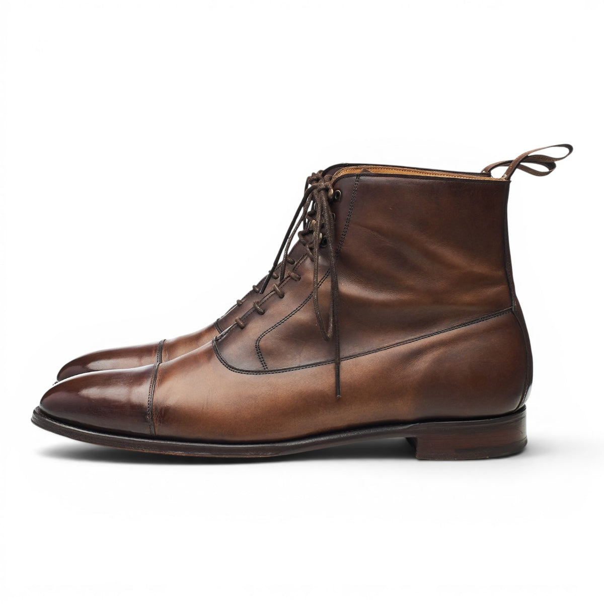 'Brixworth' Brown Leather Balmoral Boots UK 9.5 F