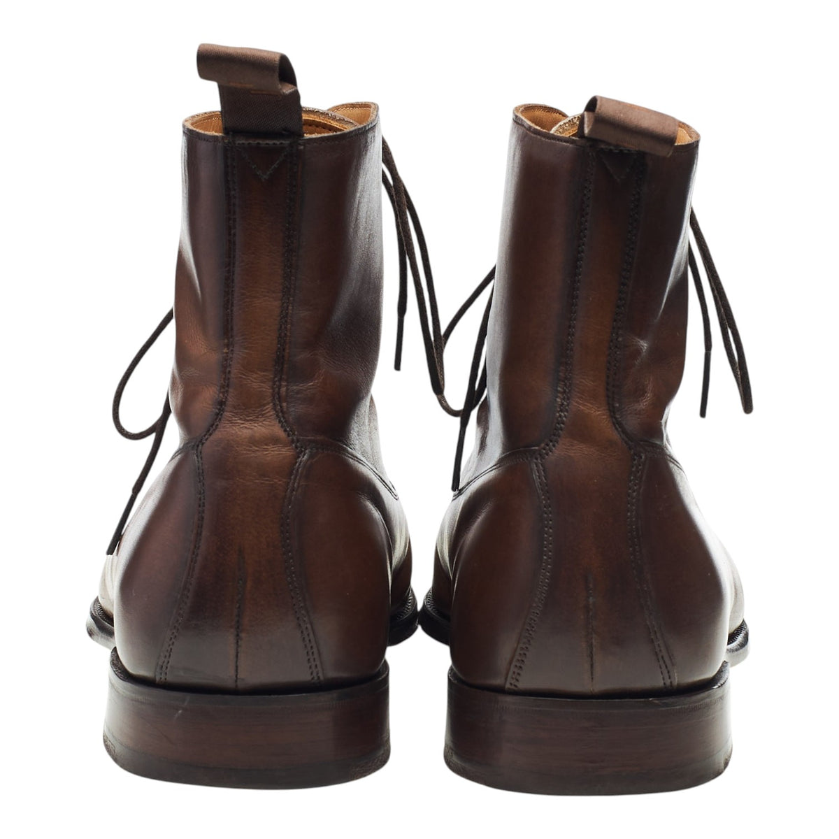 'Brixworth' Brown Leather Balmoral Boots UK 9.5 F