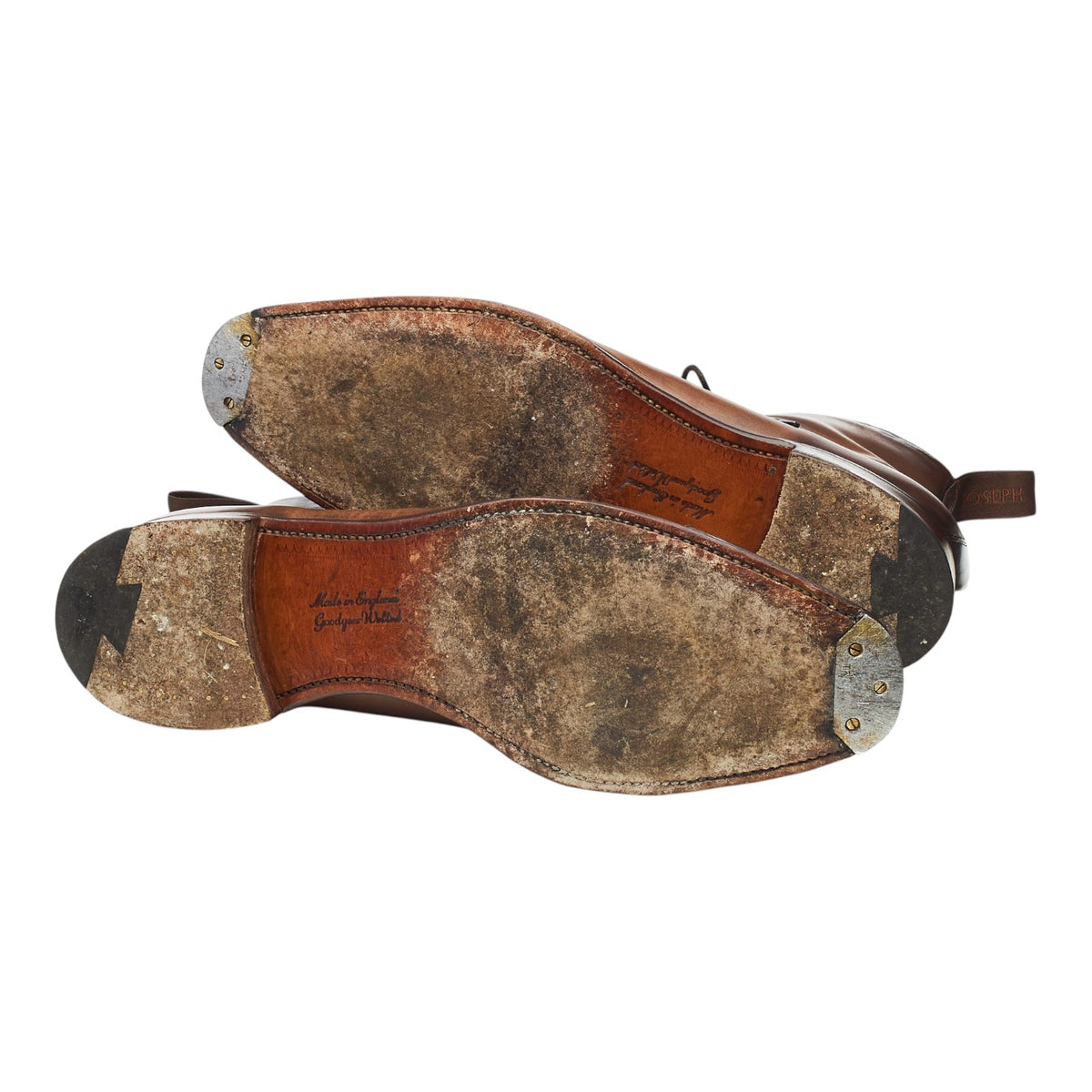 'Brixworth' Brown Leather Balmoral Boots UK 9.5 F