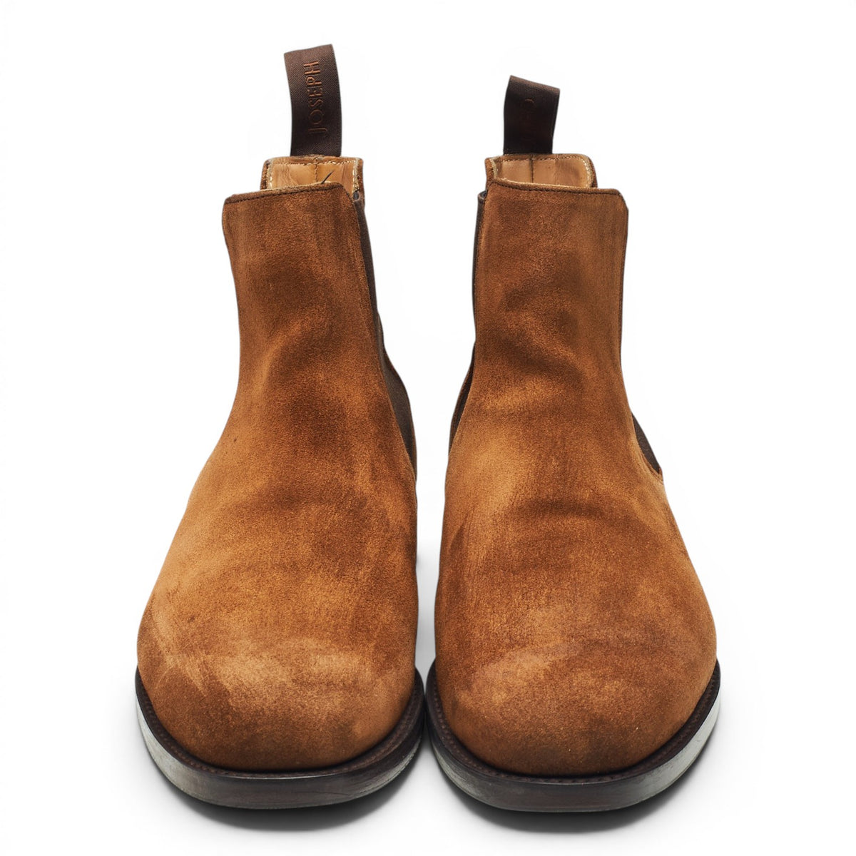 'Graham' Snuff Brown Suede Chelsea Boots UK 10 F