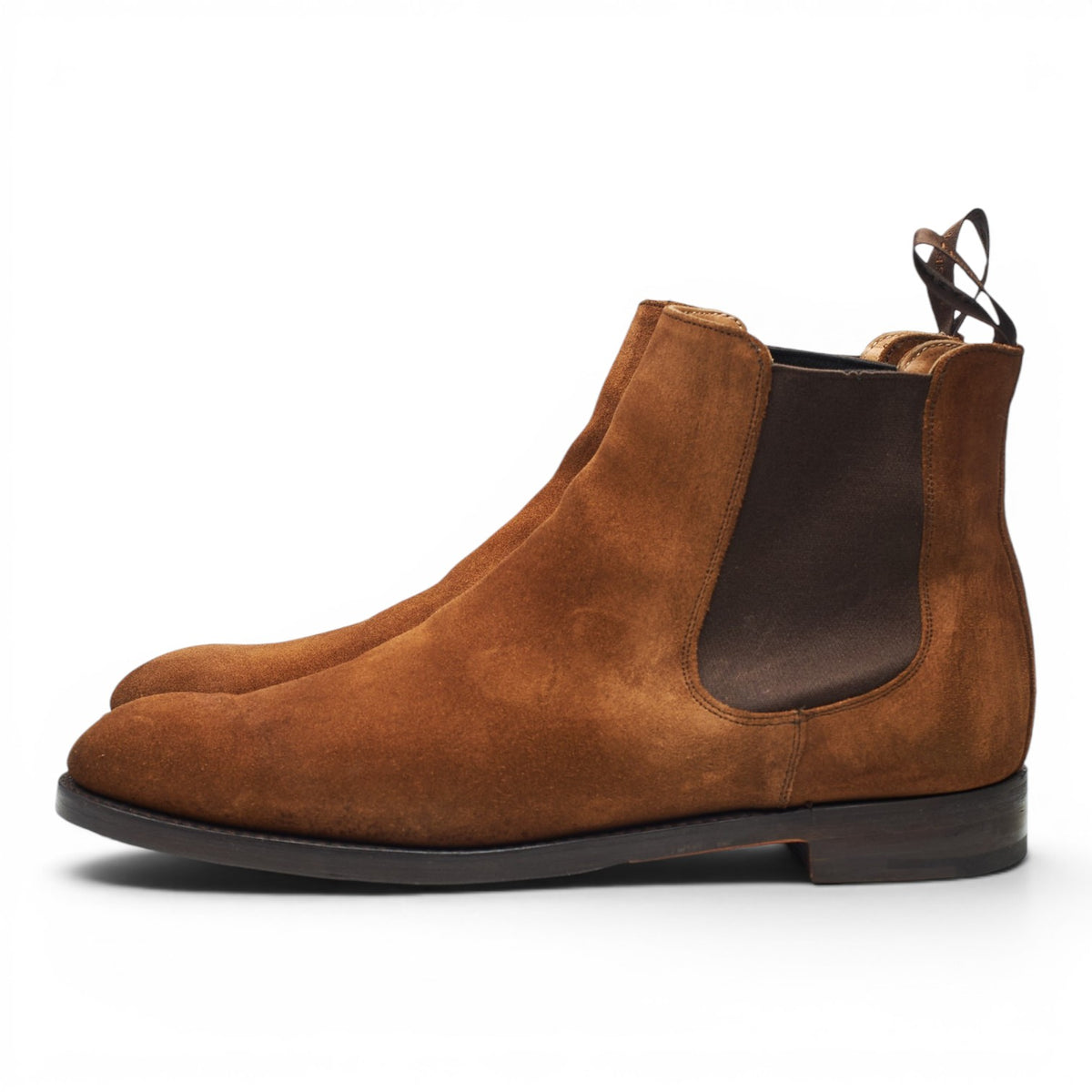 'Graham' Snuff Brown Suede Chelsea Boots UK 10 F