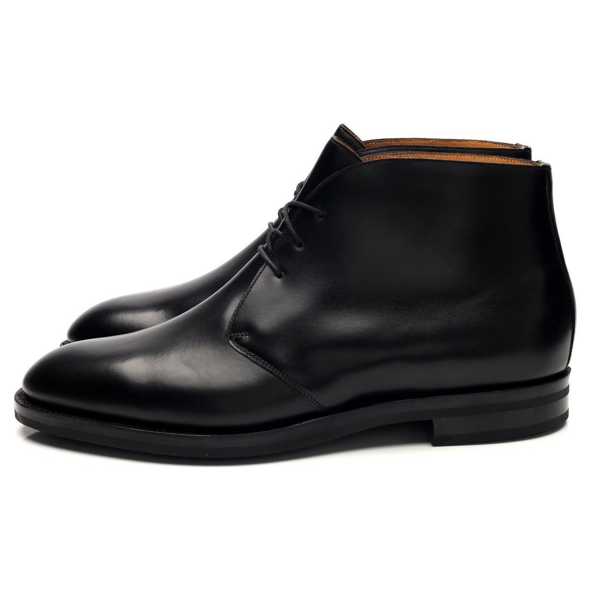&#39;Banbury&#39; Black Leather Chukka Boots UK 9 F
