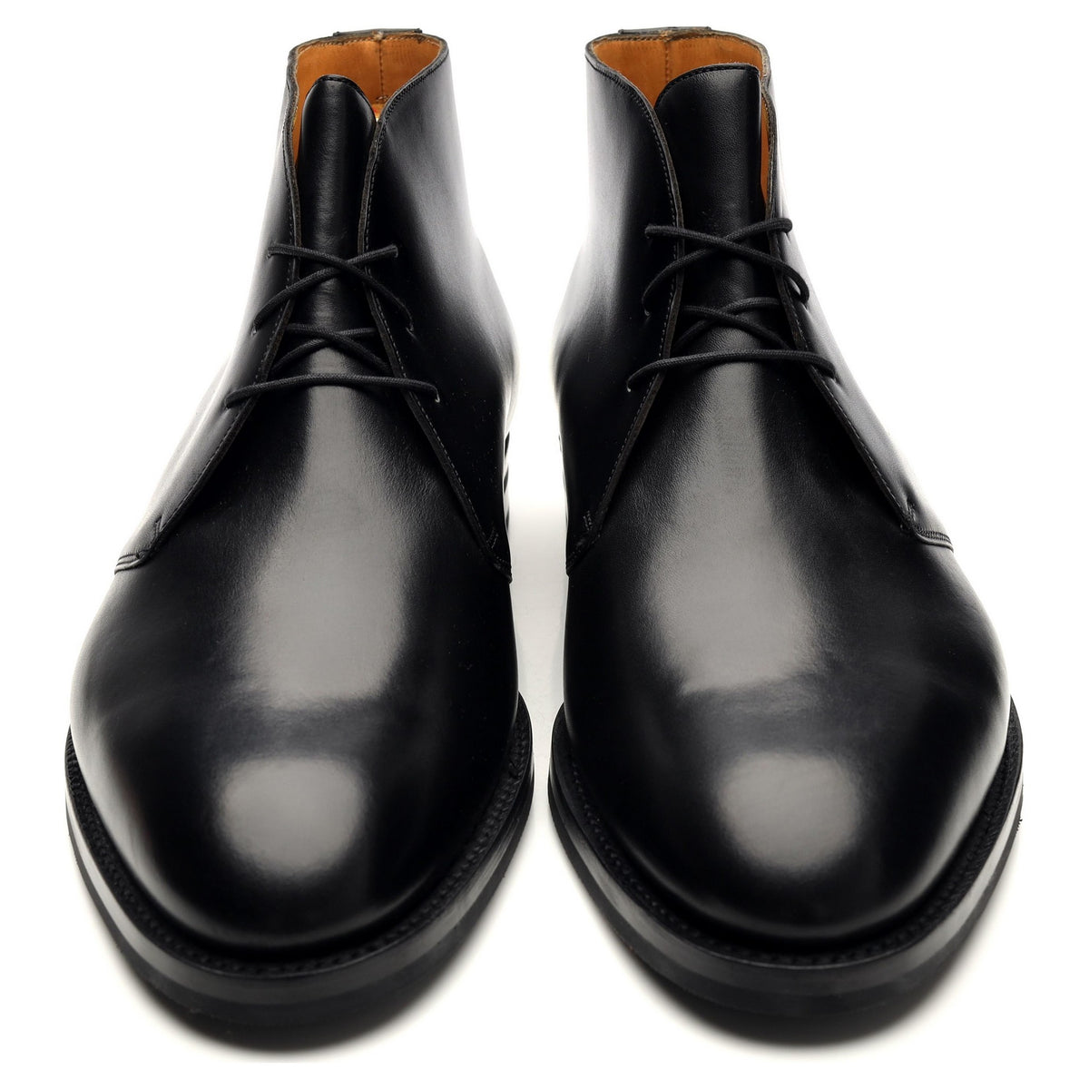 &#39;Banbury&#39; Black Leather Chukka Boots UK 9 F