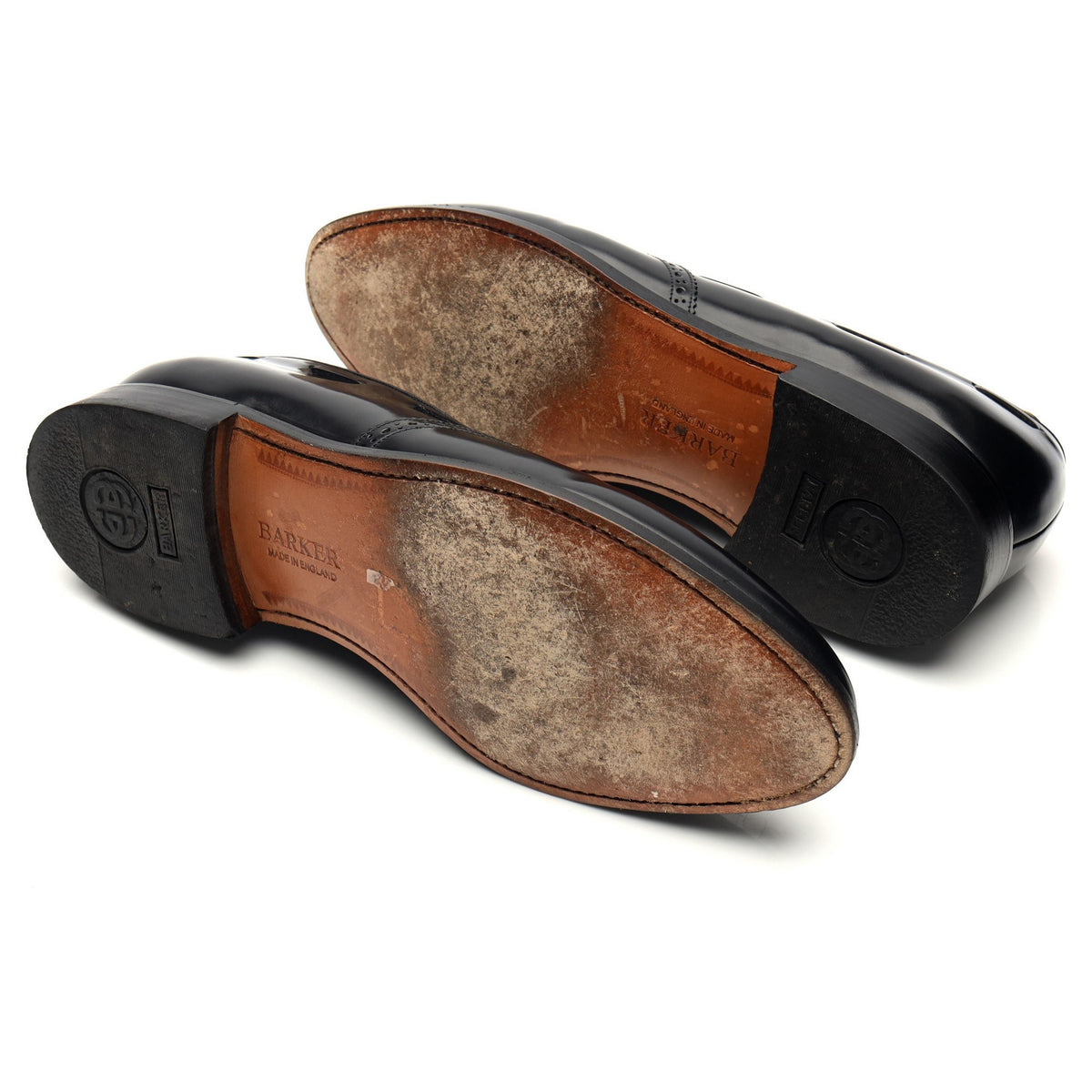 &#39;Clive&#39; Black Leather Tassel Loafers UK 10.5 F
