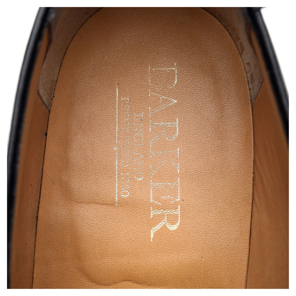 &#39;Clive&#39; Black Leather Tassel Loafers UK 10.5 F