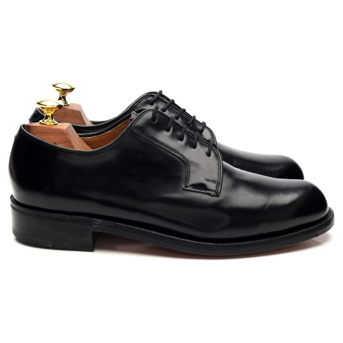Black Leather Derby UK 7.5 F