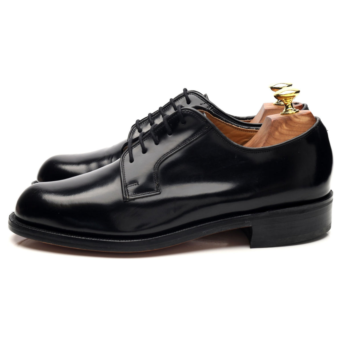 Black Leather Derby UK 7.5 F