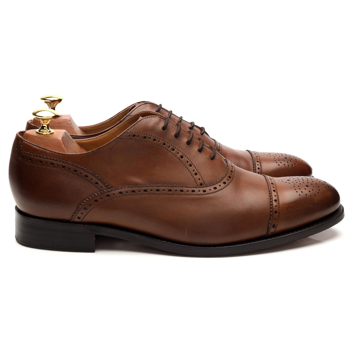 &#39;Newcastle&#39; Brown Leather Oxford Brogues UK 9 G