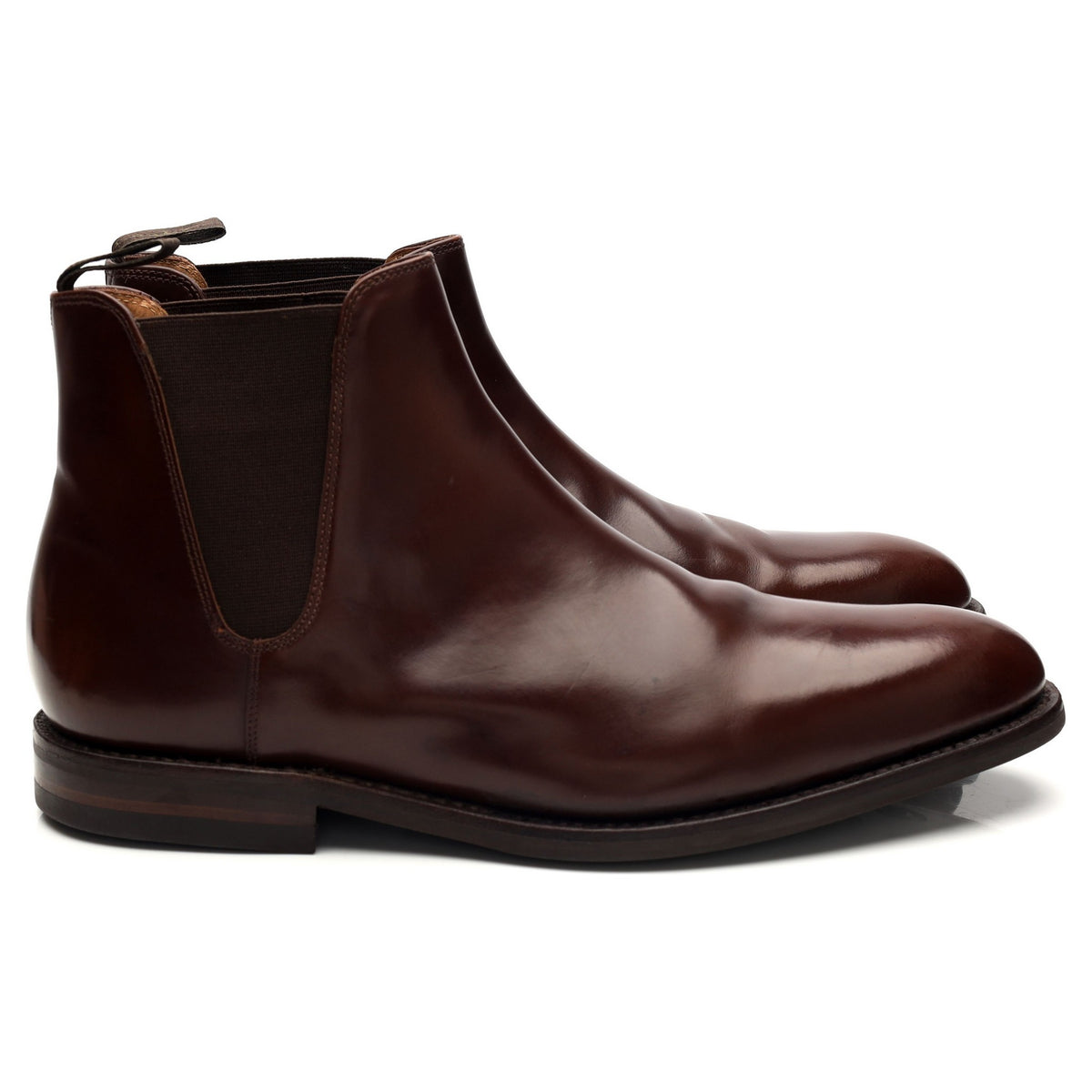 &#39;Ascot&#39; Brown Leather Chelsea Boots UK 8.5 F