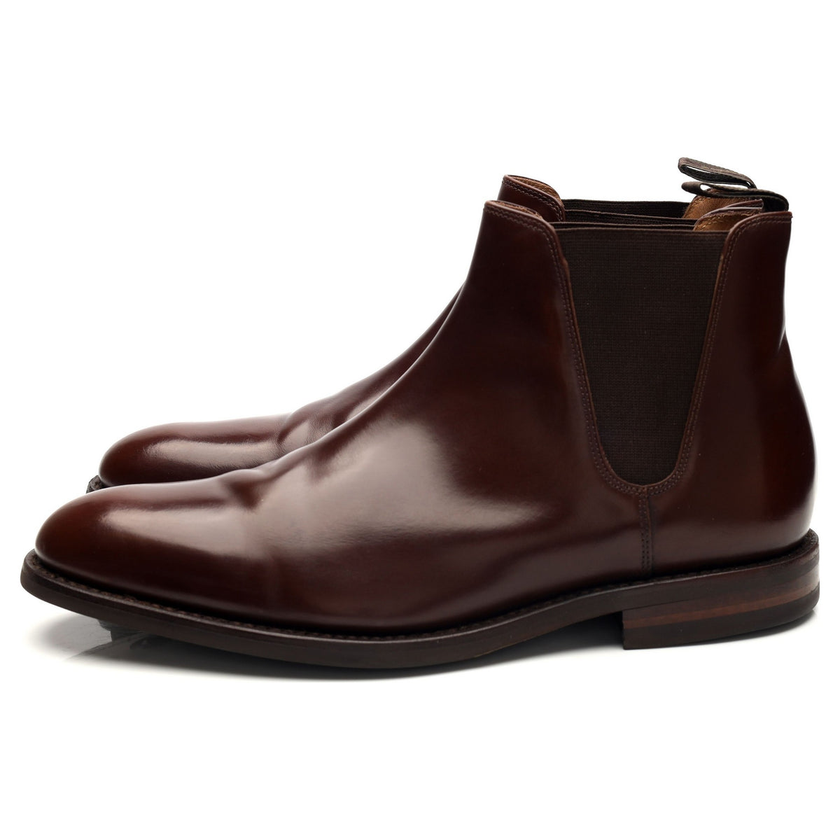 &#39;Ascot&#39; Brown Leather Chelsea Boots UK 8.5 F