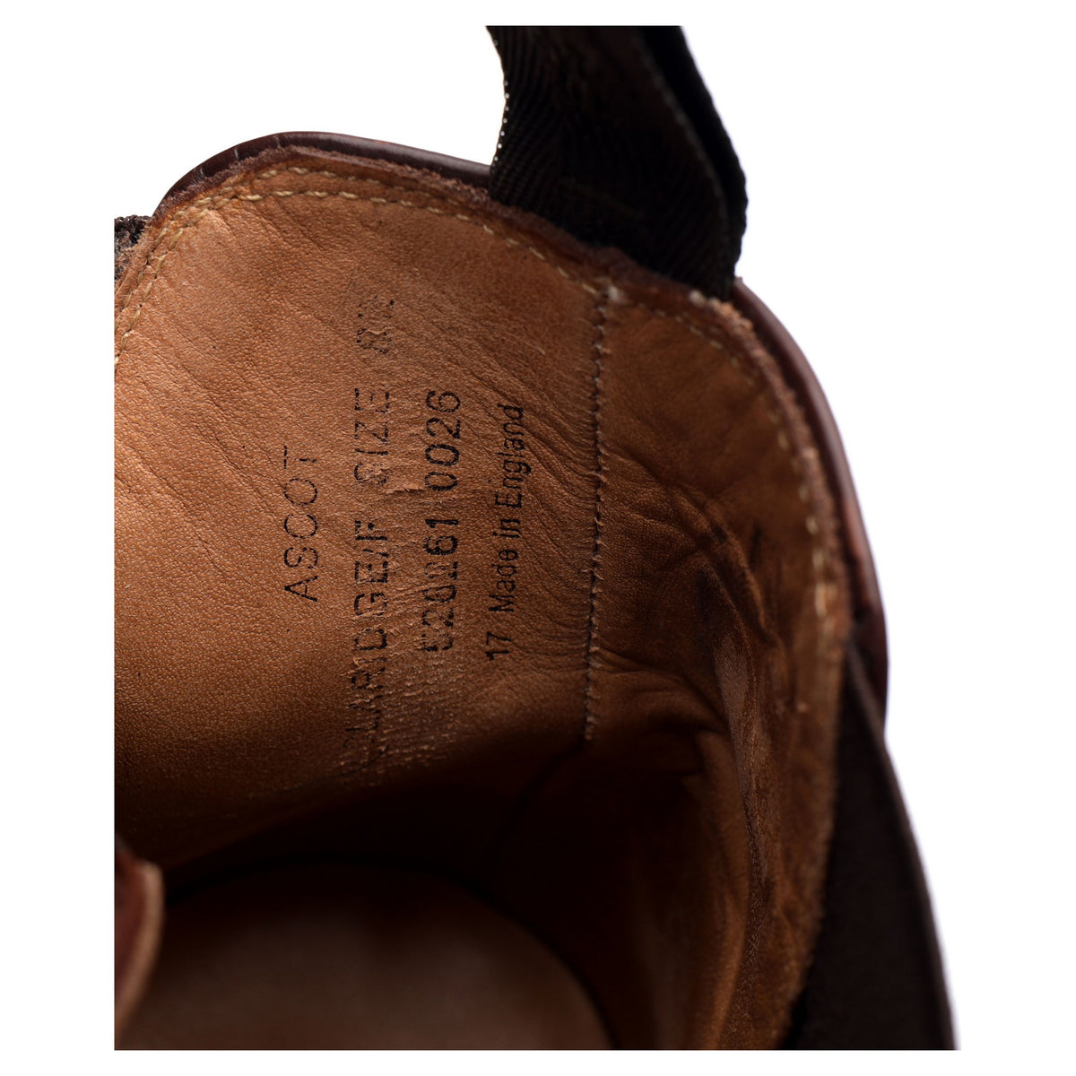 &#39;Ascot&#39; Brown Leather Chelsea Boots UK 8.5 F
