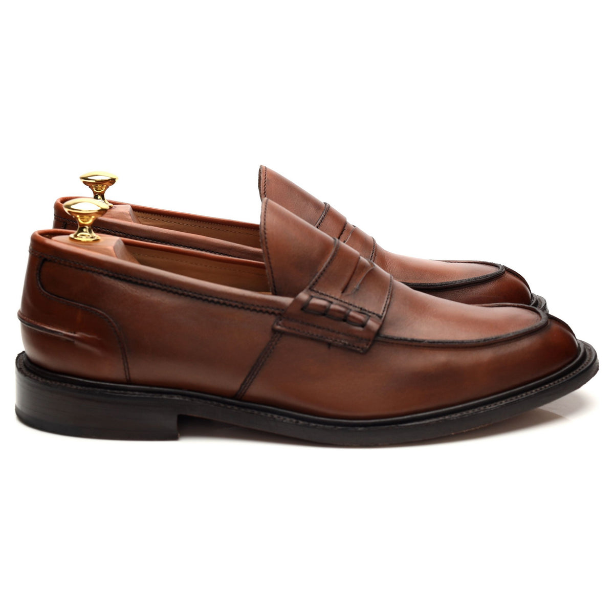&#39;James&#39; Brown Leather Loafers UK 9.5