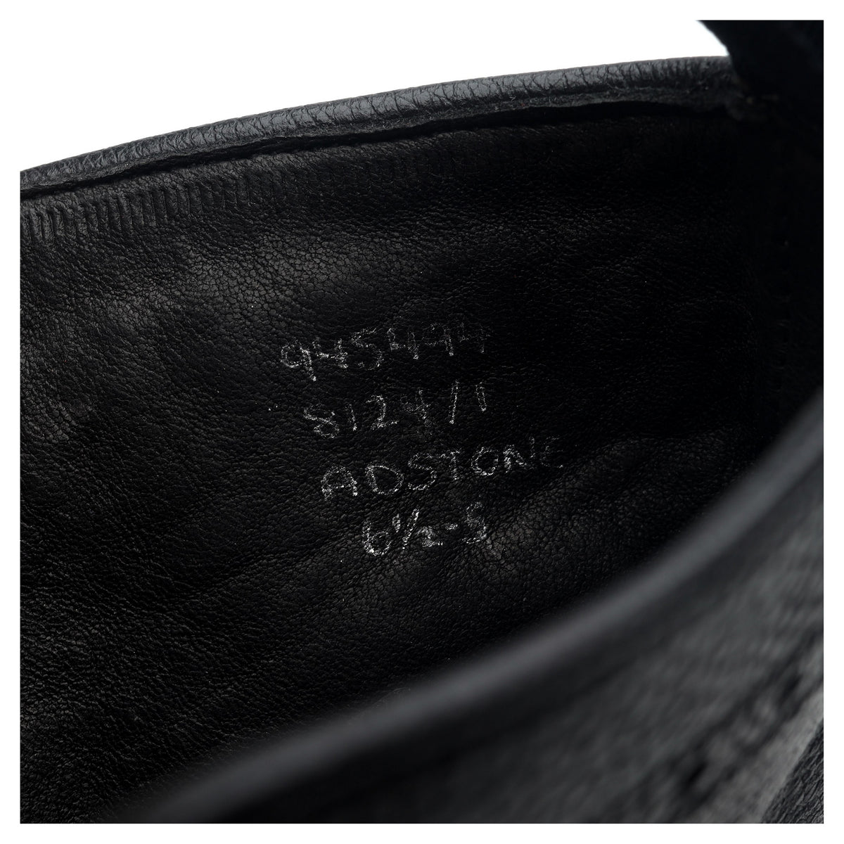 &#39;Adstone&#39; Black Leather Brogue Boots UK 6.5